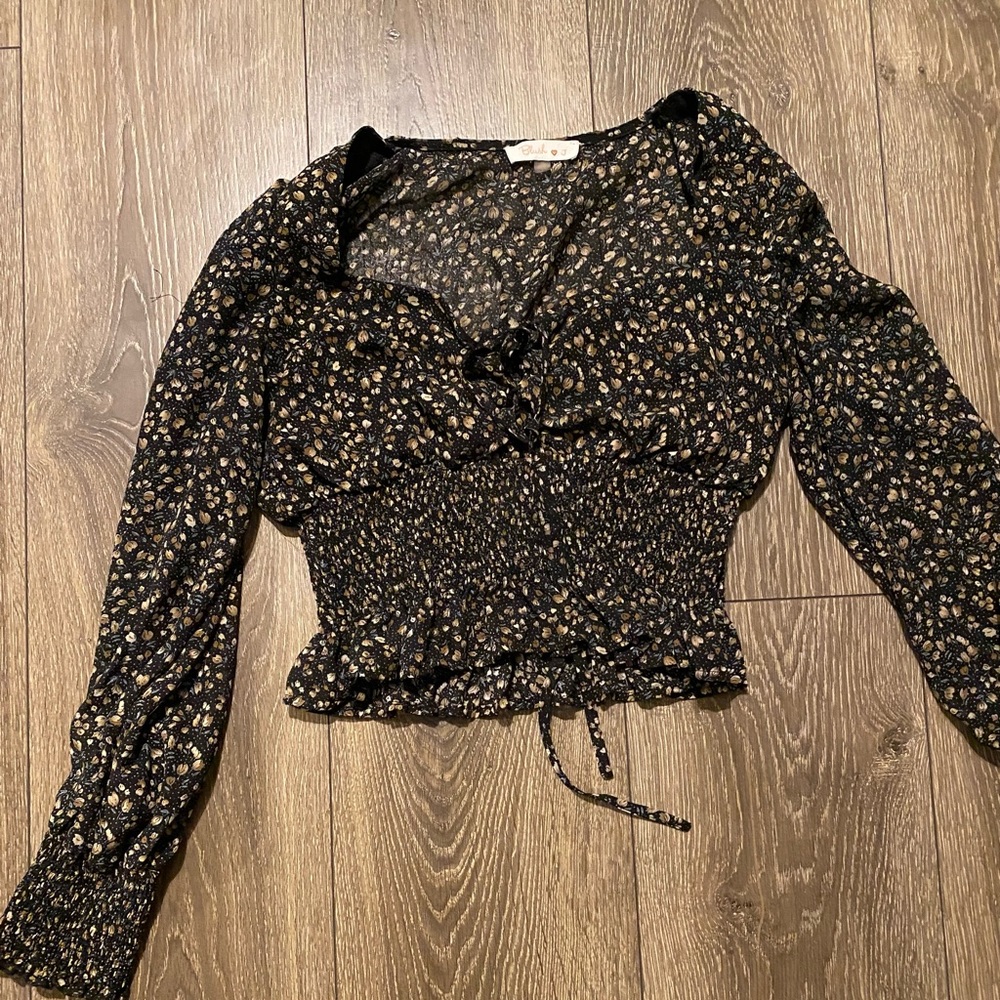 Flower crop top
